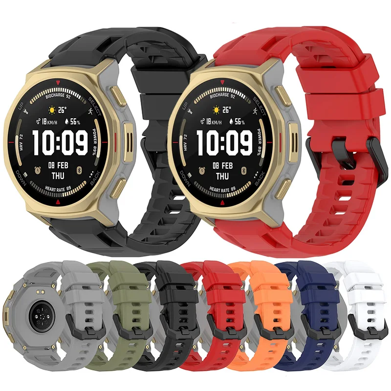 

Ремешок для умных часов Amazfit T-Rex 3 Pro 44 мм Силиконовый ремешок для Amazfit T-Rex3 Pro 44 мм ремешок для часов Amazfit T Rex 3 Pro ремешок