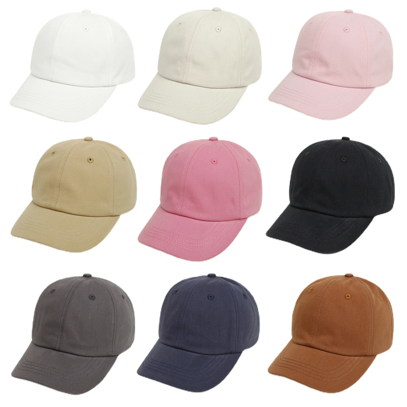 

Однотонная бейсбольная кепка, детская шапка для милых малышей, хлопковые дышащие детские шапки, кепки для девочек и мальчиков, простой стиль, 0-5 лет