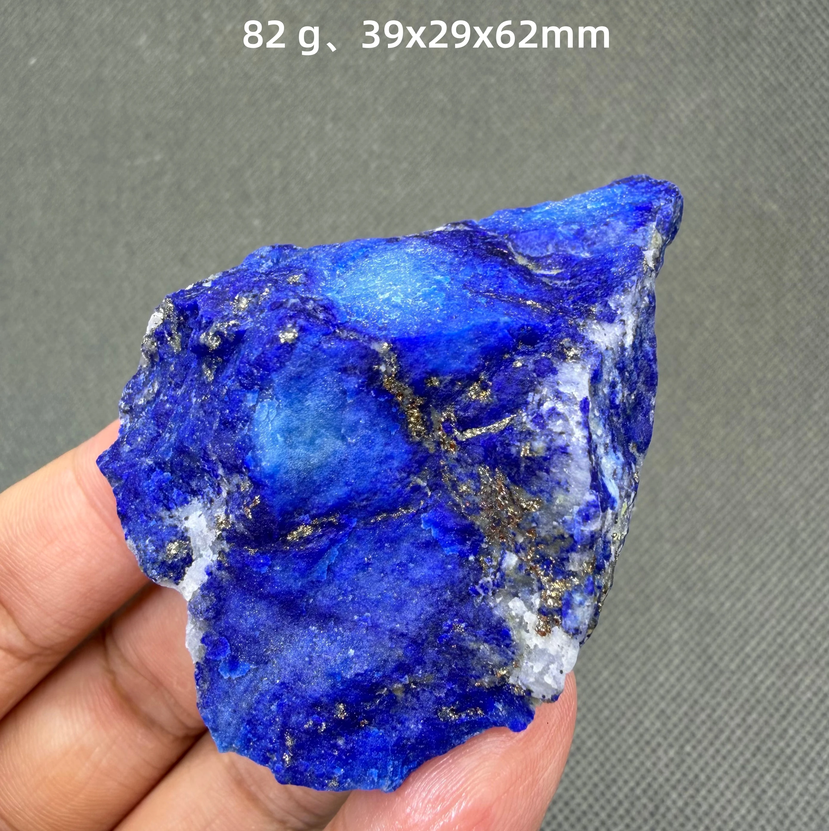 Natural Lapis Lazuli associated with Pyrite Alternating Layers Royal Blue & Metallic Gold Crystals Collector