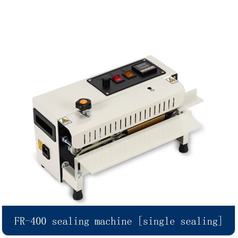 Auto Continuous Bag Sealing Machine Plastic Bag Packaging Band Sealing Machine Horizontal Bag Sealer Date Printing