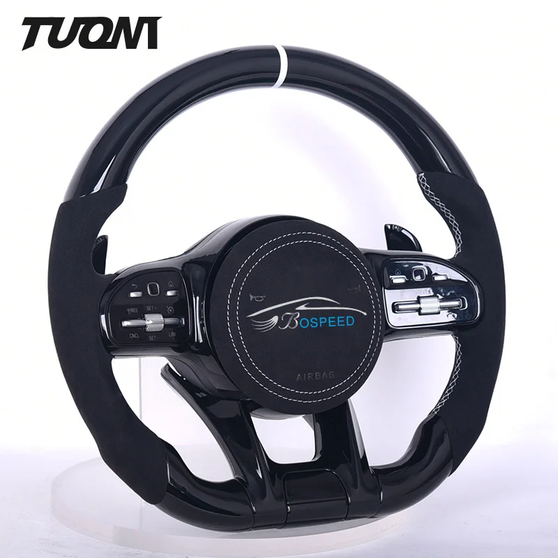 

For Mercedes Benz AMG W177B W247 W205 W213 W463 GLS W257 C63 C43 W205 Carbon Fiber Car Steering Wheel