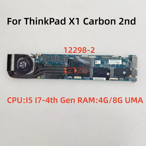 12298-2 For Lenovo ThinkPad X1 Carbon 2nd Laptop Motherboard CPU I5 I7-4th Gen RAM: 4G/8G 00UP983 100% Tested OK