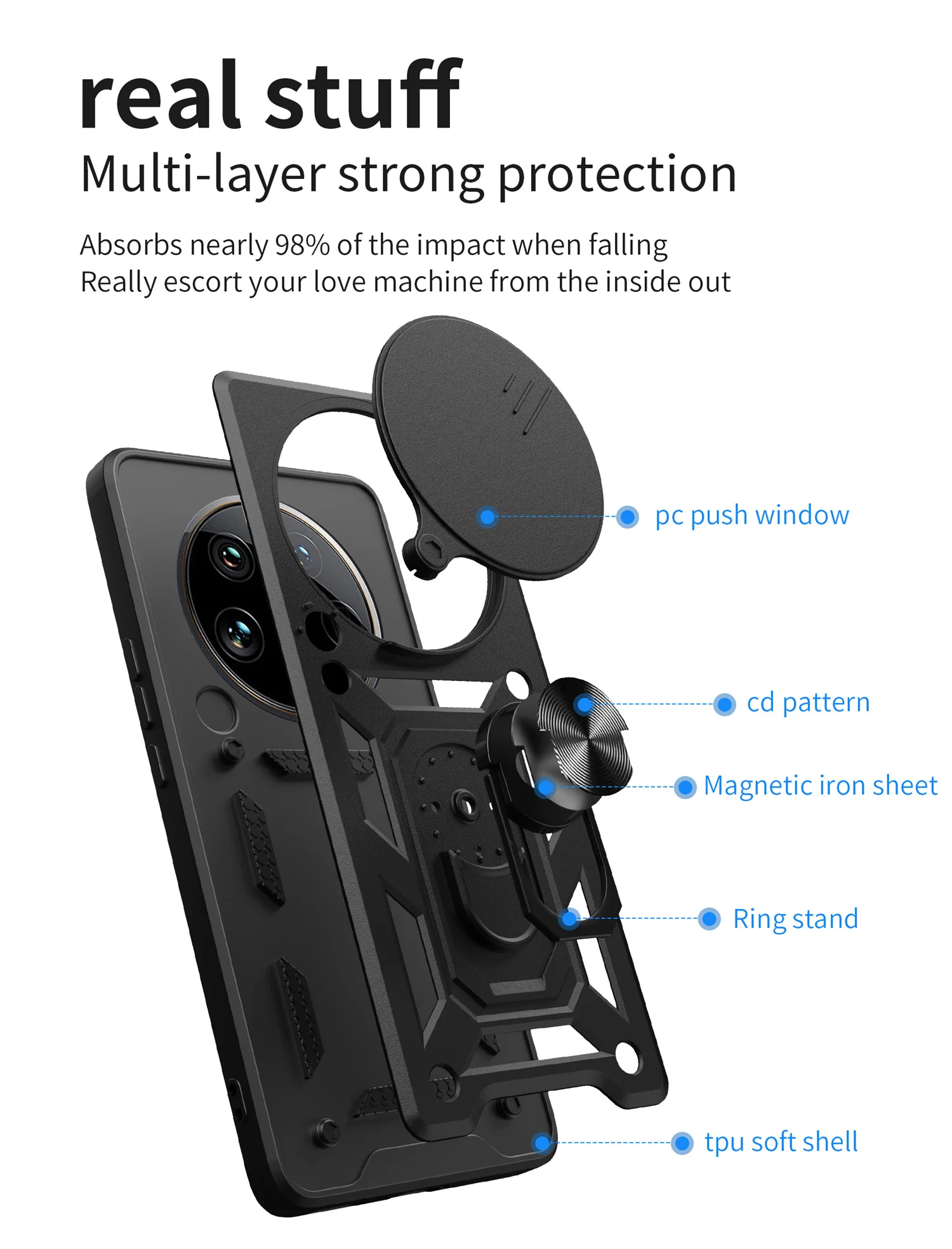 Shockproof Case For Xiaomi14 UItra Camera Protection Phone xiaomi14 UITRA Slide Lens Protect Cover Magnetic Car Holder