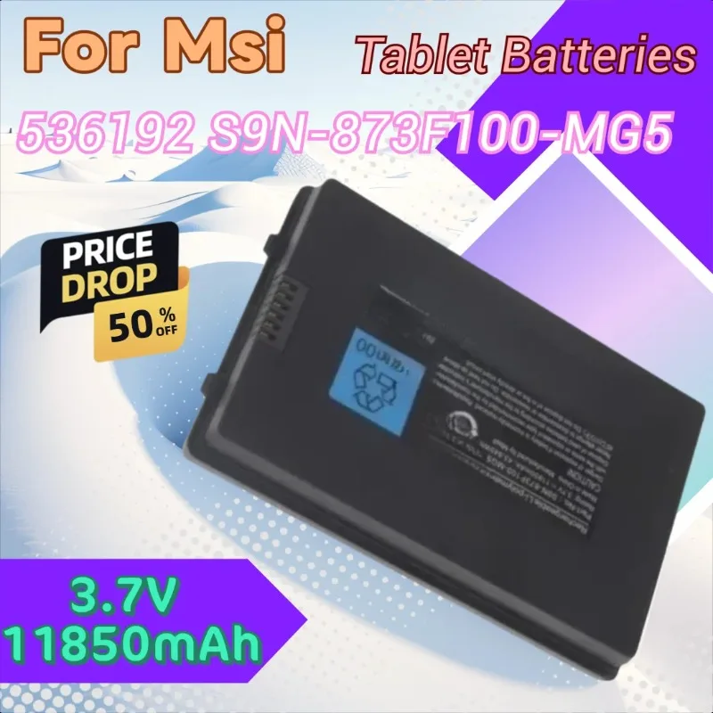 

Для Msi NB32 8-дюймовый прочный планшет NB31 Прочный планшет 3,7 В 11850 мАч Тестер планшета Батарея 536192 S9N-873F100-MG5 с инструментами