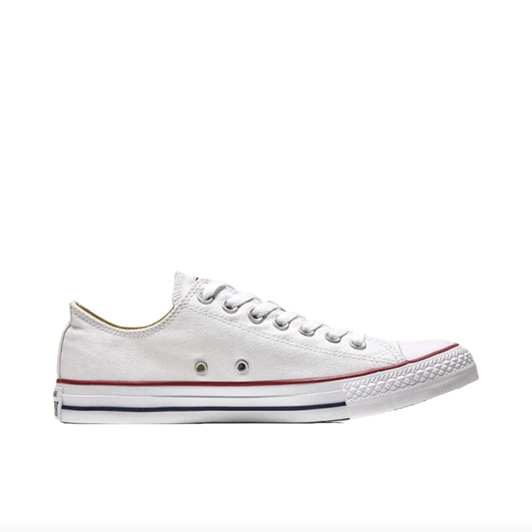 

Converse Chuck Taylor All Star Men's and Women's Skateboarding Shoes, Wear Resistant, Low Cut Sneakers, White