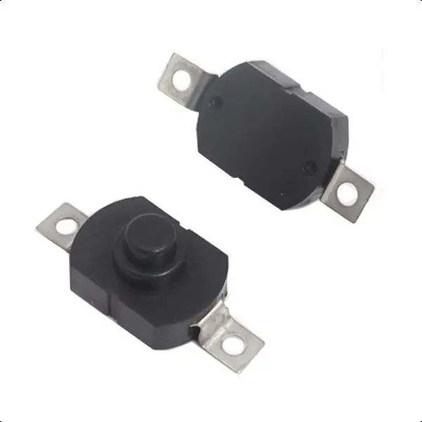 【30-5PCS】1712-KD Push Button Switch 1712KD Flashlight Switch LOCK 17X12X9.5MM Table Lamp Switch Flashlight Button Switch ON-OFF