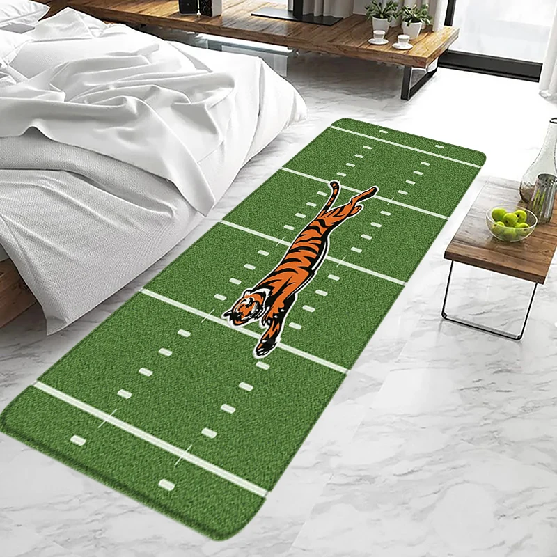 Floor Mat Rugby Inside Room Rugs Foot Carpets Entrance Doormat Yoga Rug Non-slip Kitchen Home Cincinnati Bengals Decor Balcony