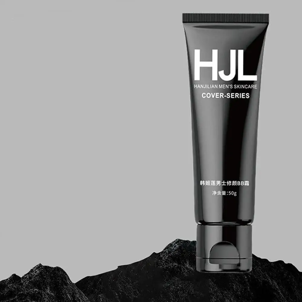 Crème blanchissante BB pour hommes, contrôle de l'huile, correcteur, taches de rousseur, éclaircir, maquillage liquide, remodelé, fond de teint facile, cosmétique pour la peau, O5x8