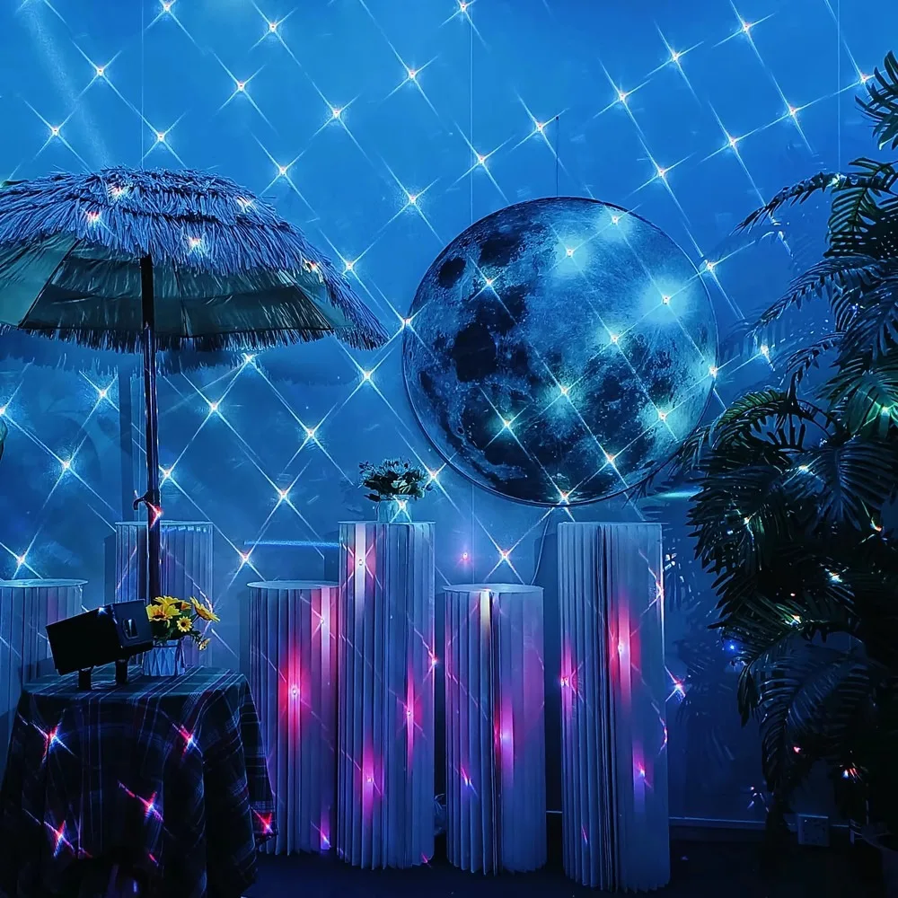5W High Power Waterproof Wireless Remote Laser Light 7-Color Effects Portable Indoor Outdoor Holiday Stage Projector