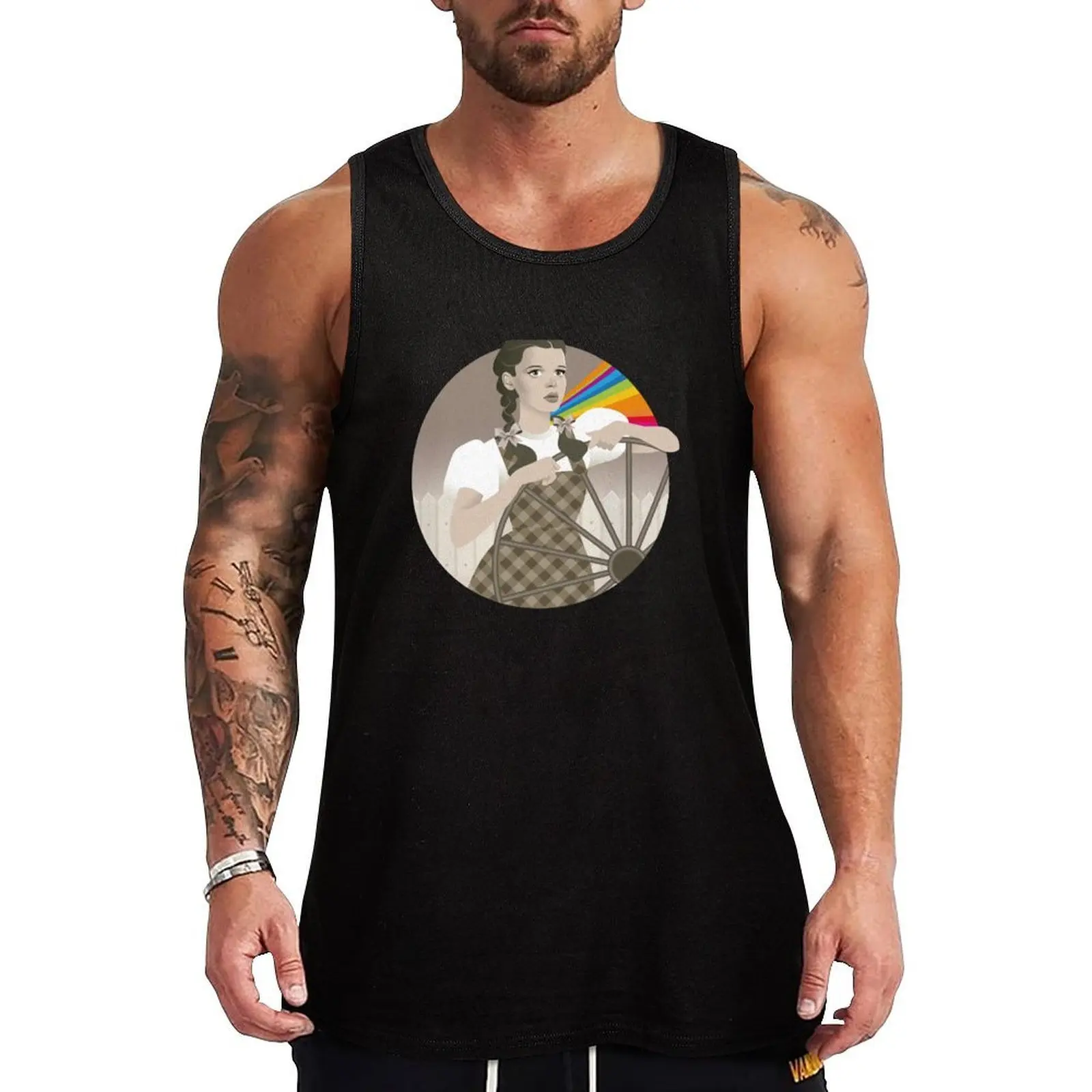 Somewhere Tank Top Logo Free Print Tank Top Casual Graphic Sleeveless
