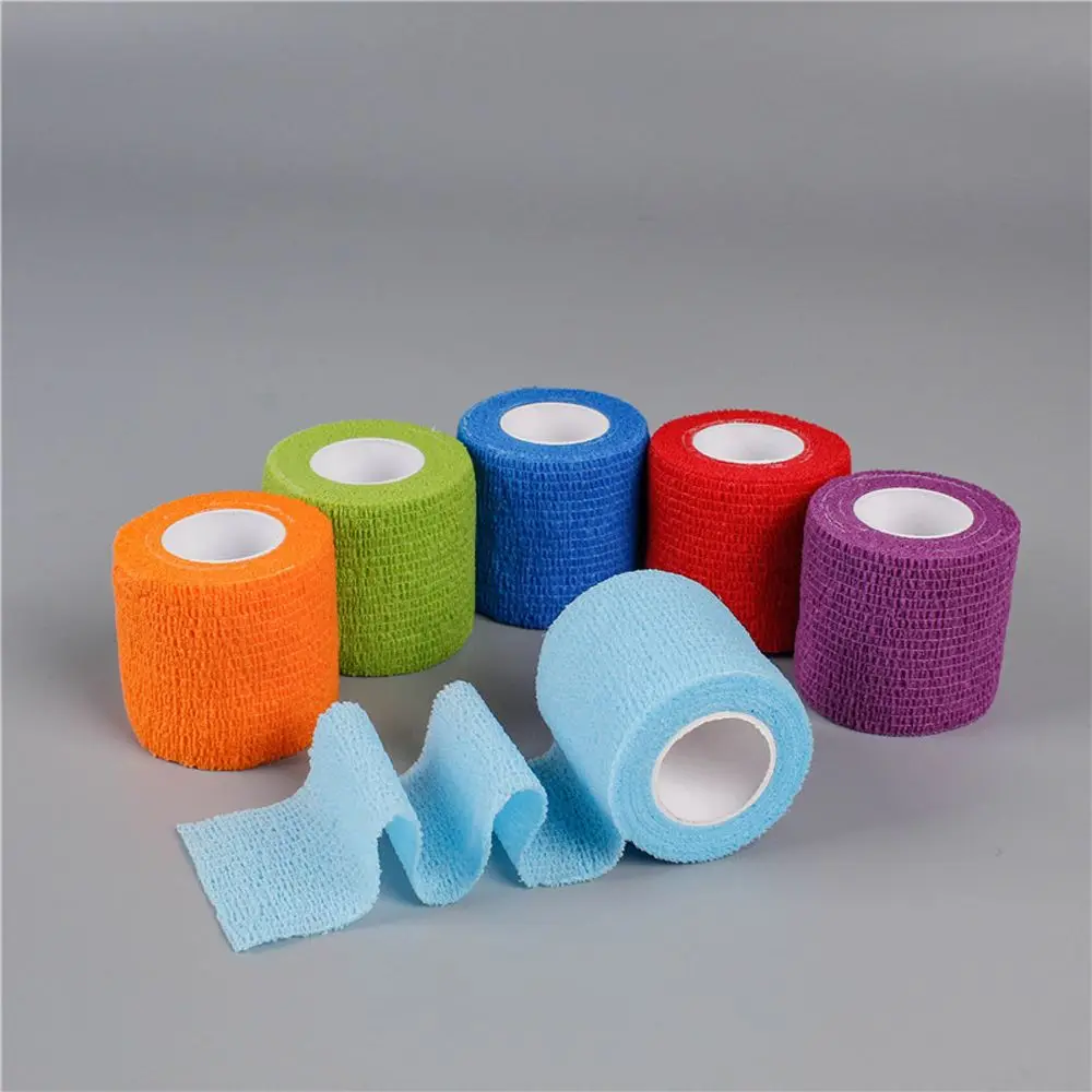 غير المنسوجة ضمادة مرنة دعم منصات الرياضة التفاف الشريط الذاتي ضمادة لاصقة المتاح الوشم ضمادة غطاء مقبض الوشم التفاف #3