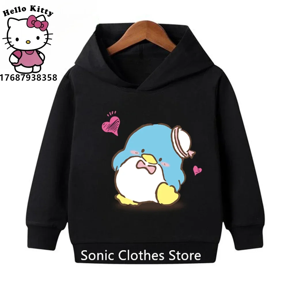 Tuxedosam Hoodie Kids Clothes Boys Girls Sweatshirt Fashion Pullover 3-12 Year Old Baby Sanrio Clothing