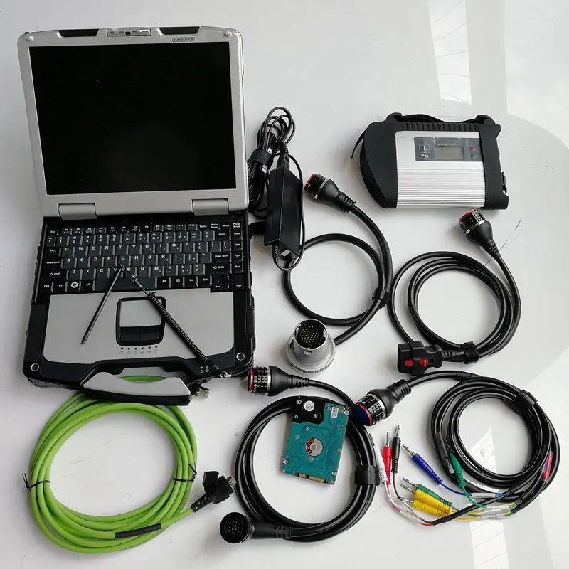 12/2024 Version WiFi Diagnostic Tool MB Star C4 Auto Professional Car Scanner Laptop CF31 i5 4g 90% New Computer Programmer