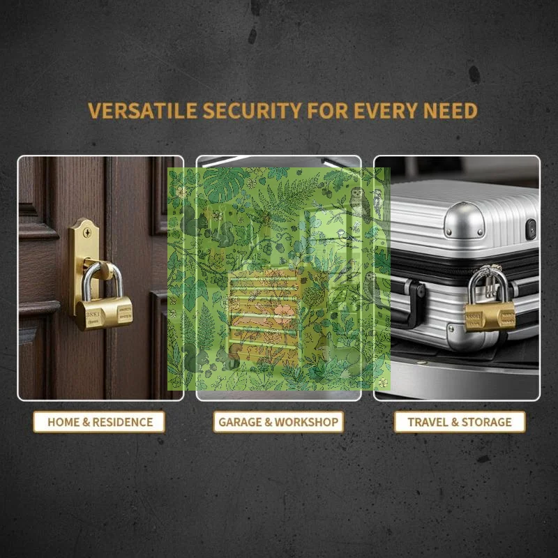 Padlock Small Locks For Luggage Case Locker Home Improvement Hardware 30mm-80mm Include 3Keys Accessories Gift