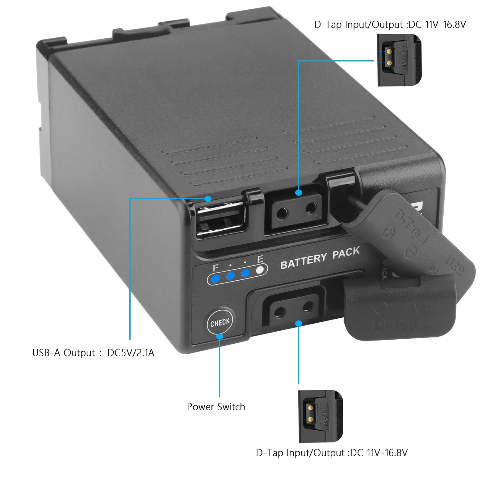 6900mAh BP-U100 BP-U30 U60 U65 U90 Battery With USB/D-TAP Interface for Sony EX260 EX280 Z280 FS5 7 FX6 Z190 EX1R EX200 F3 F3K