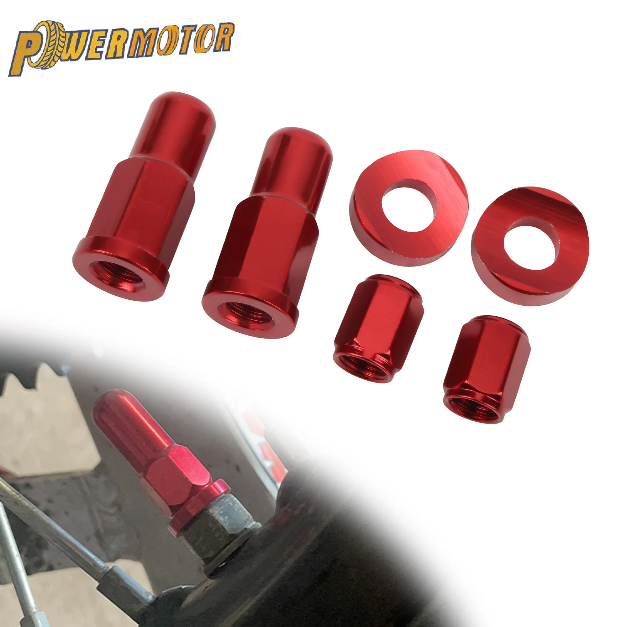 

Универсальные стопорные гайки обода велосипеда для грязи, болты, проставка, крышка клапана для Honda Yamaha KTM Husqvarna Kawasaki Suzuki, аксессуары для мотокросса