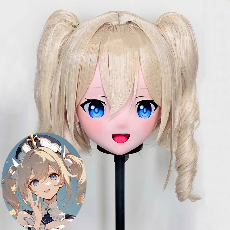 

(MEO339) Customize Handmade Full Head Lockable Crossdress Male to Female Japanese Cartoon Anime Game Character Kigurumi Mask