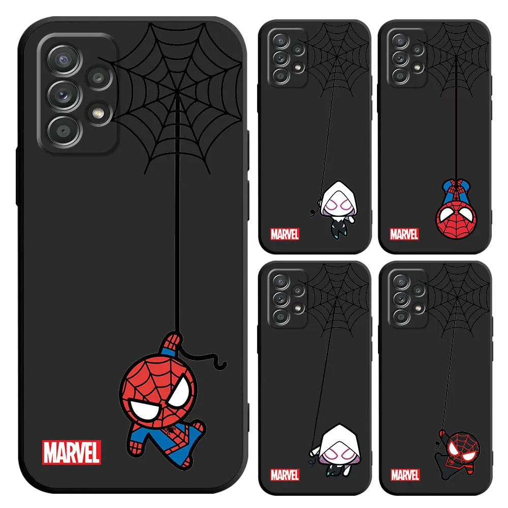 Cute Marvel Spiderman Phone Case for Samsung Galaxy A40 A02s A50 A10s A20e A03s A04s A03 Core A04 A70 A54 A34 A02 A01 A10 Cover