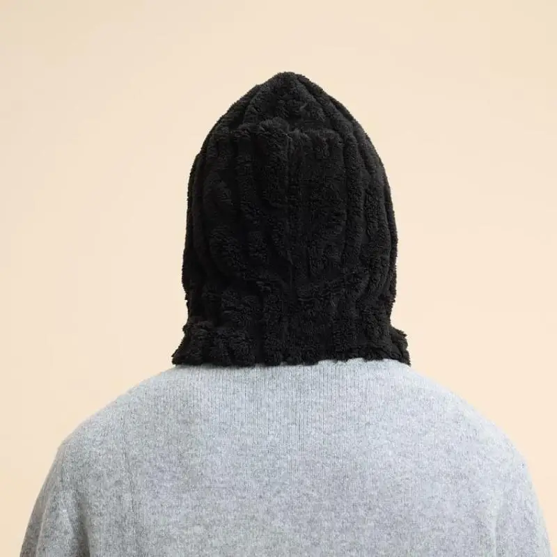 Topi Lei Feng Bersepeda Musim Dingin untuk Pria, Pelindung Kepala untuk Ski dengan Masker Anti-Dingin Tahan Angin