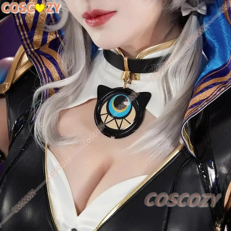 2025 22 사이퍼 코스프레 의상 가발 혼카이 스타 레일 게임 유니폼 시페라 모자 앰포레우스 할로윈 콘 슈트 여성 소녀 카니발 의상