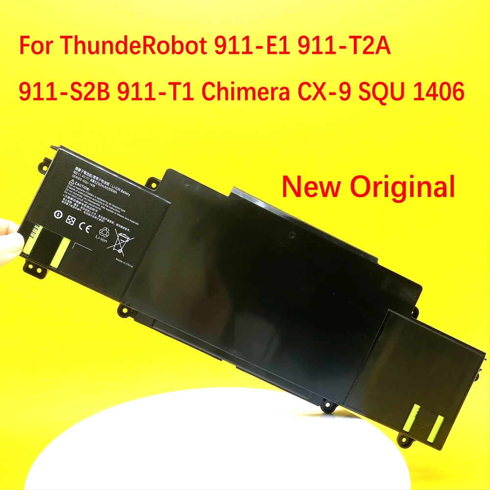 

SQU-1406 New Laptop Battery For ThundeRobot 911-E1 911-S1 911-T2A 911-S2B 911-T1 911M 911GT Chimera CX-9 14.4V 74.88WH