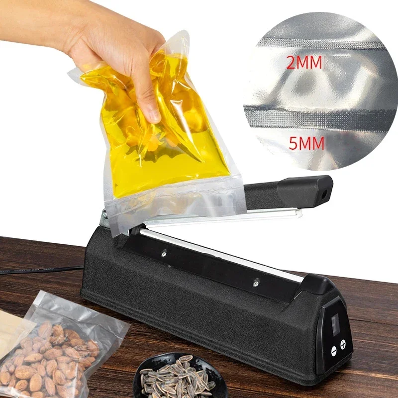 20 سنتيمتر خليط المواد الغذائية خليط المواد الغذائية versiegelung maschine اليد druck verpackungs آلة 5 مللي متر