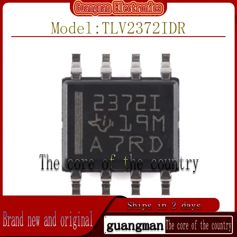 

50 Pieces Tlv2372Idr Original Genuine Silk Screen 2372I Smd Sop-8 Operational Amplifier Chip