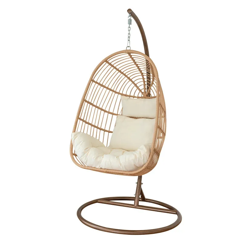 Indoor Swing Hanging Chair Cradle Rattan Hammock Balcony Rocking Lazy Hanging Internet celebrity Bird's Nest Hanging Basket