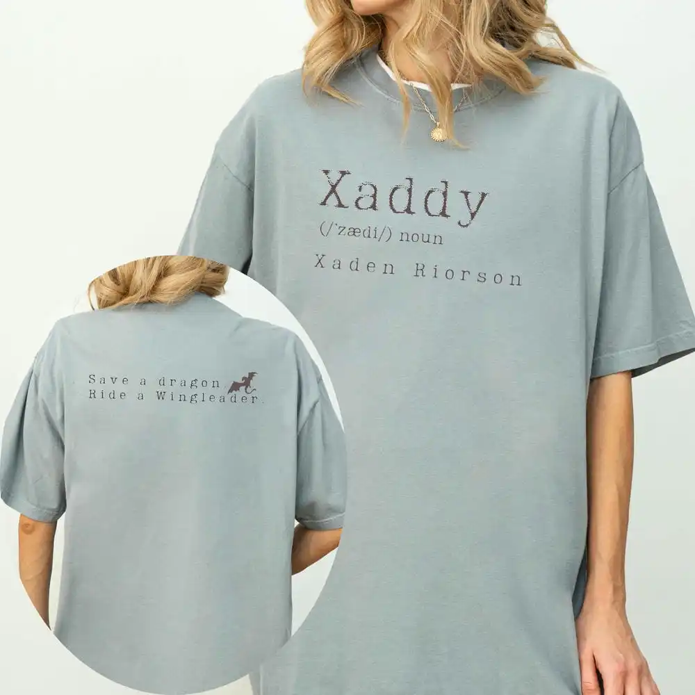 Retro Xaden Riorson Xaden Fourth Wing Shirt Rebecca Yarros Apparel Unisex Tee Cotton Shirt Fantasy Apparel Y2K Top Streetwear image 6