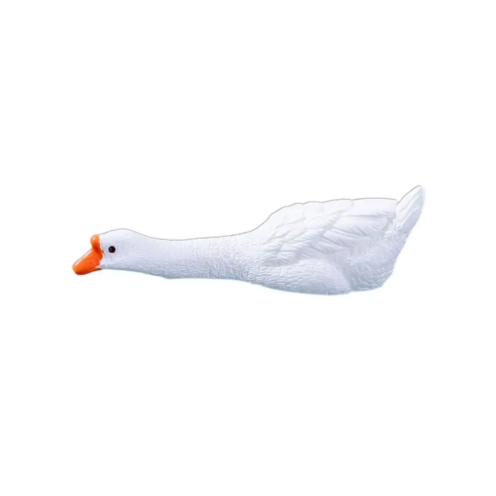

Decorative Rockery Pavilion Bridge LIfelike Simulation White Duck Statue Resin Goose Micro Landscape Ornaments Fairy Garden