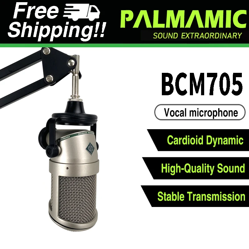 

BCM705 Dynamic Microphone Professional Wired Cardioid Handheld Mic for Performance Live Vocals Karaoke Home KTV Gaming Recording