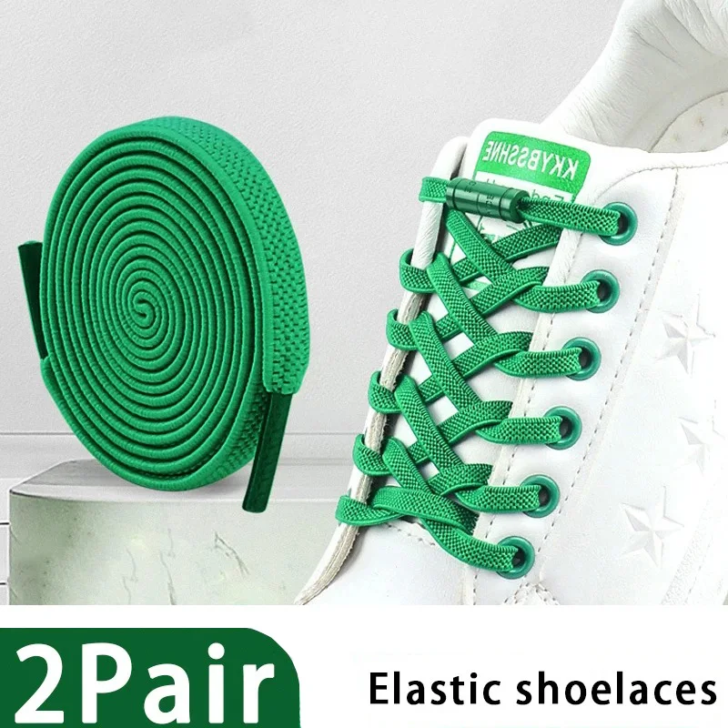 Elastische Schnürsenkel ohne Binden, ohne Sport-Schnürsenkel für Turnschuhe, bunte Kapselschloss-Stretch-Schnürsenkel, Gummi-Schnürsenkel