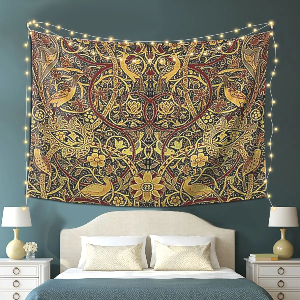 

Гобелен William Morris Bullerswood, настенный эстетический домашний декор, гобелены для гостиной, спальни