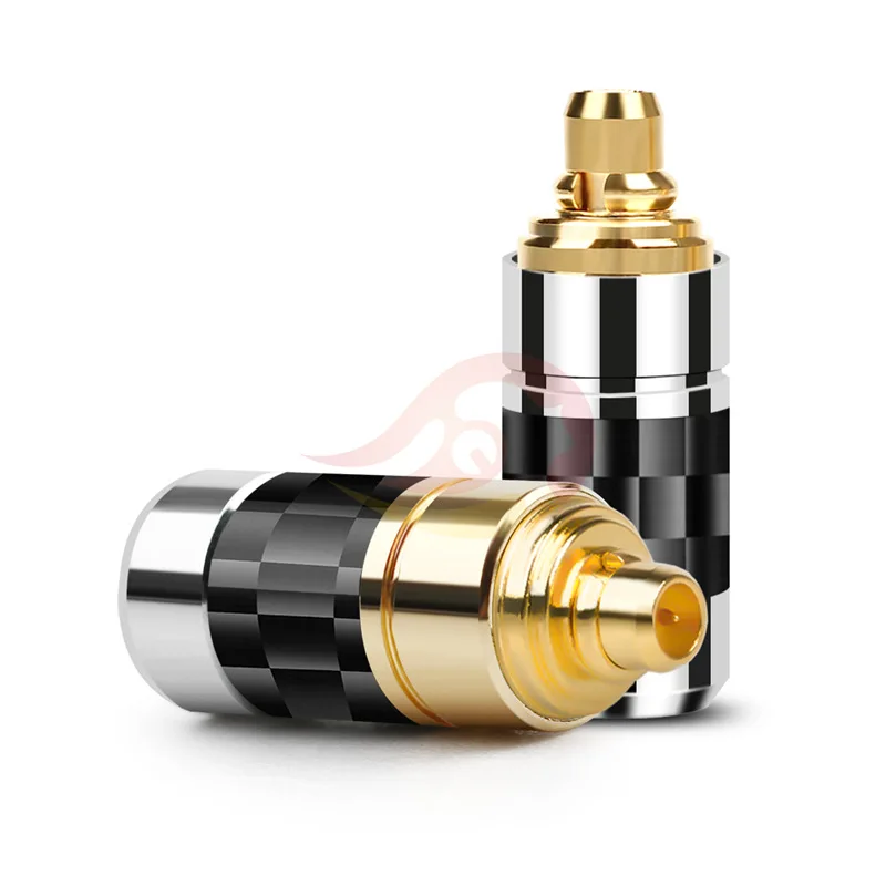 Adaptador de pines de auriculares macho MMCX Jack de Audio para auriculares IE300 IE900 IE600 conector de cable de Metal de cobre chapado en oro