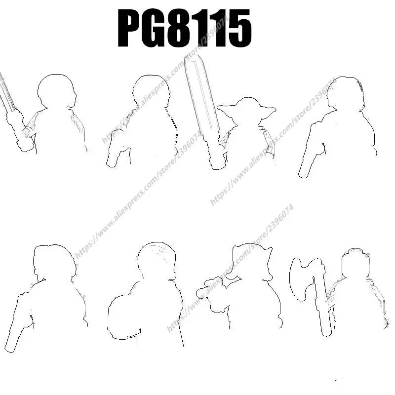 

PG8115 Action Figures Movie accessories Building Blocks Bricks toys PG790 PG791 PG792 PG793 PG794 PG795 PG796 PG797