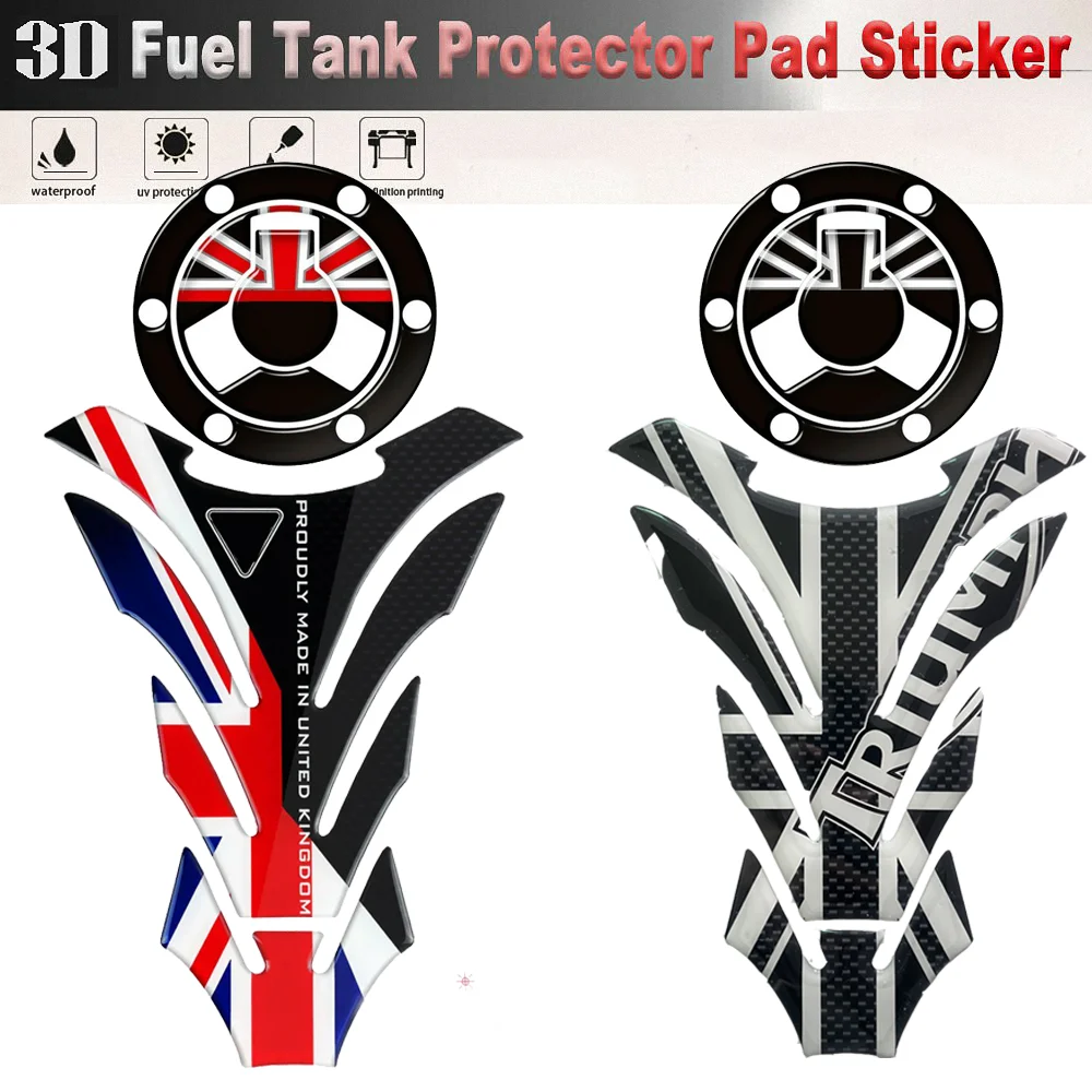 

For Triumph Tank Pad Stickers Motorcycle Accessories Speed Street Triple Trident Tiger Daytona RS 1200 1050 900 800 765 675 660