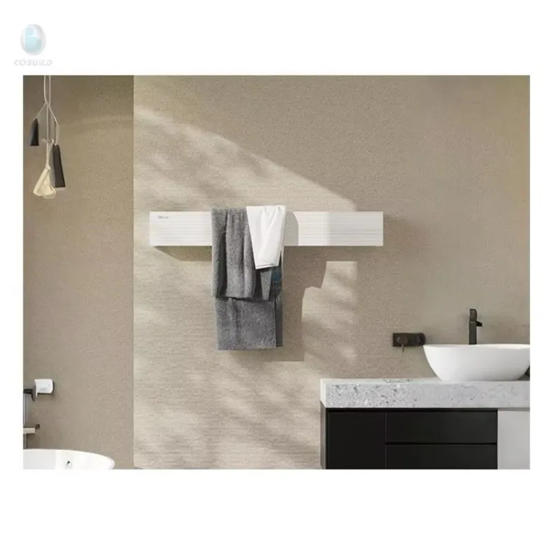 Concealed Vertical Electric Towel Rack Intelligent Timing Display Thermostatic Towel Warmer