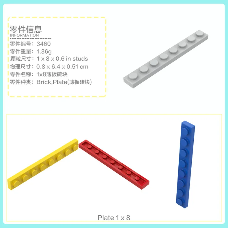 2420 2445 2639 3020 3021 3022 3023 3024 3460 Bricks Building Block Toys For Children Compatible with Assemblage High-tech Gift