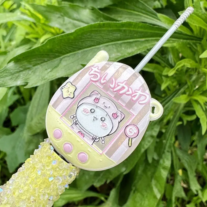 Cartoon Luminous Printed Chiikawa Hole Keychain Bag Pendant Beaded Pen DIY Accessories Mobile Phone Chain view 5
