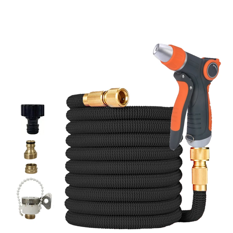 

Home & Garden High Pressure Hose, Flexible Expandable Bicolor Magic Water Pipe, 25-125FT for Farm Irrigation, Car Wash ﻿