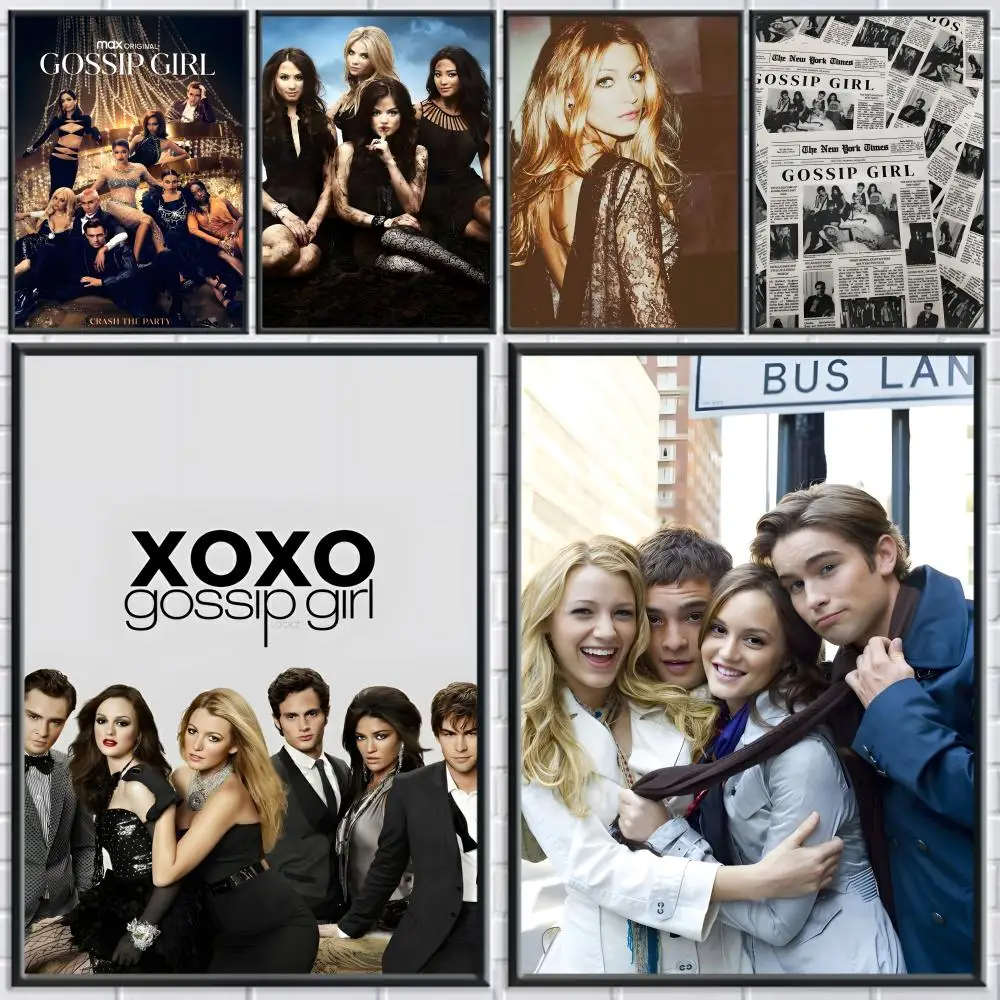 ملصق برنامج تلفزيوني G-Gossip Girl عالي الدقة ذاتي اللصق مقاوم للماء مثالي للمنزل والمكتب وغرفة النوم هدية رائعة #1