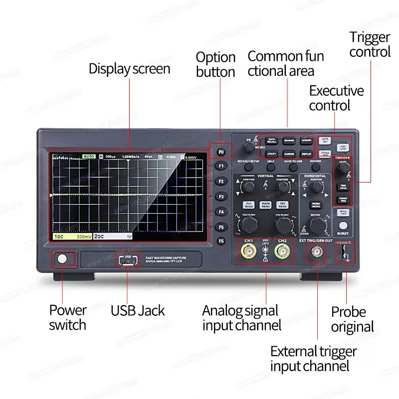 DSO2C15 Oscilloscope Digital 150 MHz  Oscilloscope 2 Channels