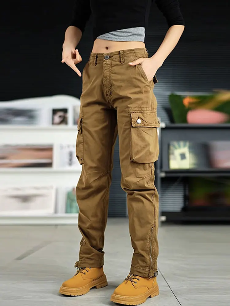 

Новые мужские повседневные брюки 2025 года: универсальные рабочие брюки с высокой талией, прямым кроем, в стиле ретро, удобные, для активного отдыха