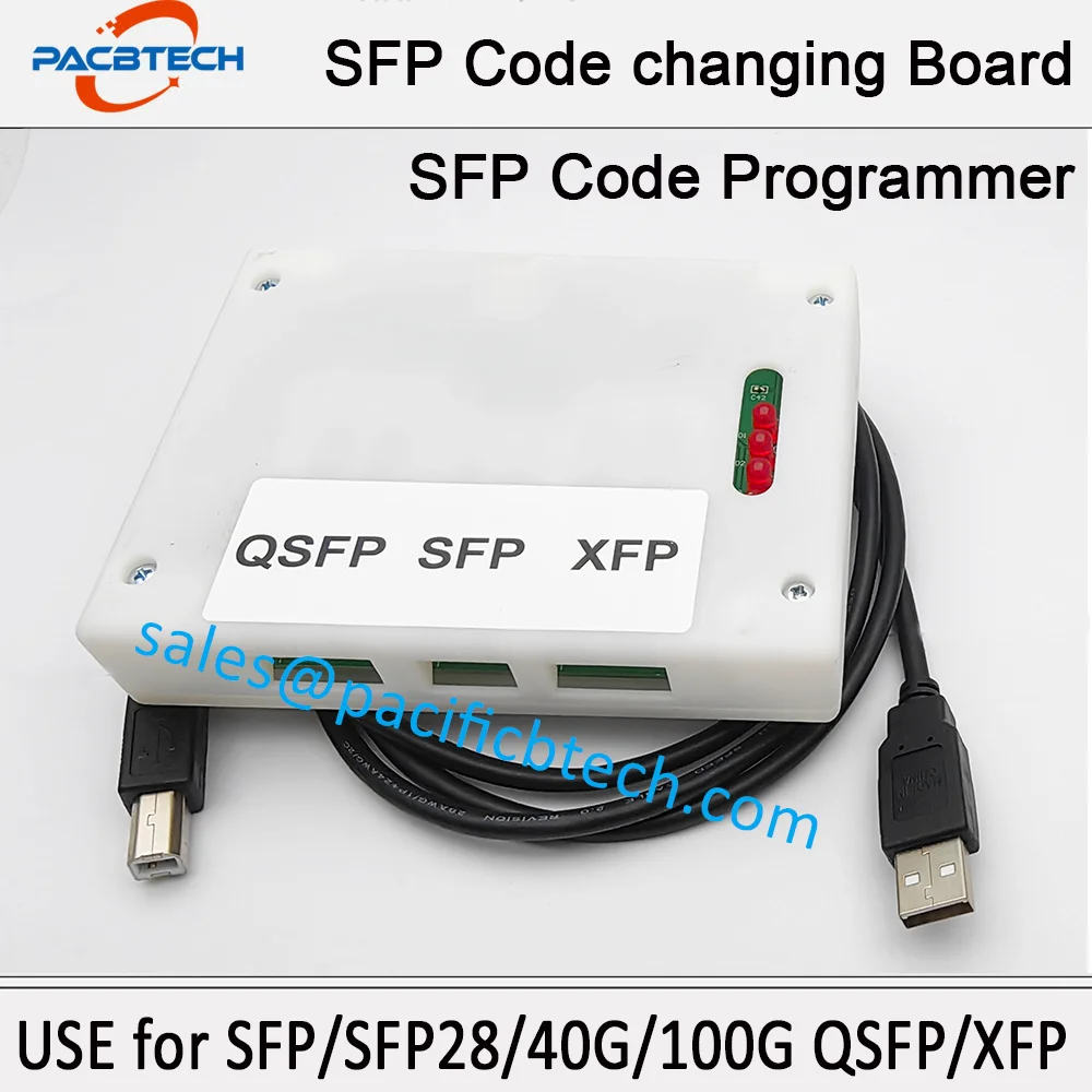 SFP Programmer Board, Module, QSFP, XFP, 10G, 1.25G, 2.5G, 10G, SFP, 25G, 40G, 100G