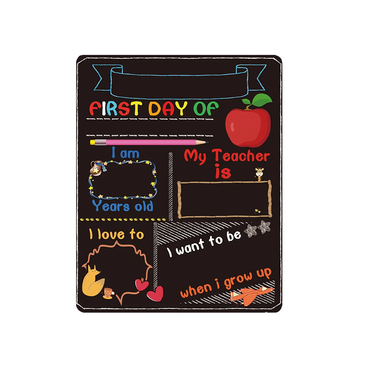 Student Education Tool Practical Message Board Decorate Home Decoration Blackboard Wooden