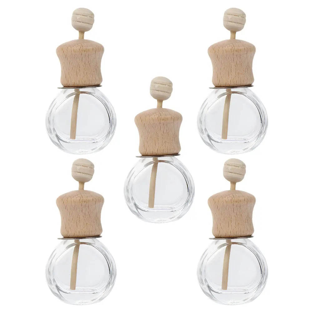 

5Pcs Car Air Freshener Diffuser Bottles Refillable Vent Clip Oil Diffuser Empty Perfume Bottles Car Essentials for Men Women