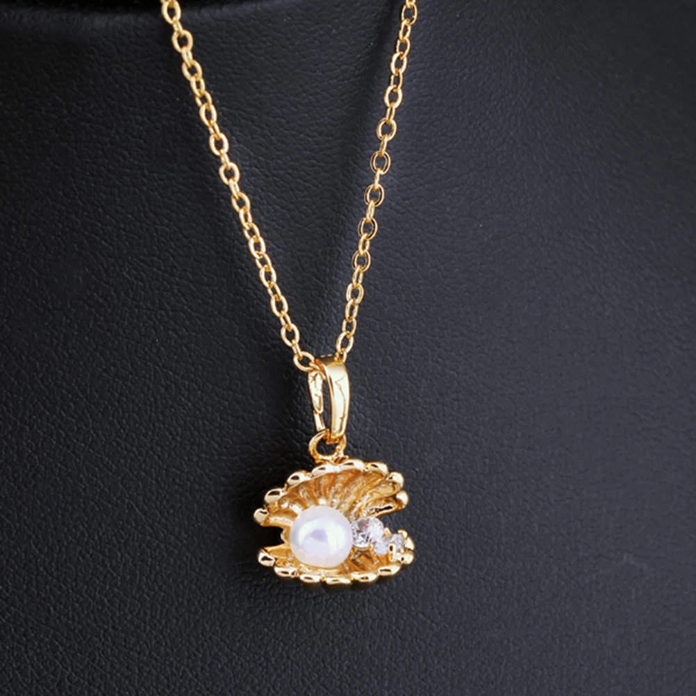 

Pearl necklace Women necklace Zircon pendant Zircon necklace Women pendant