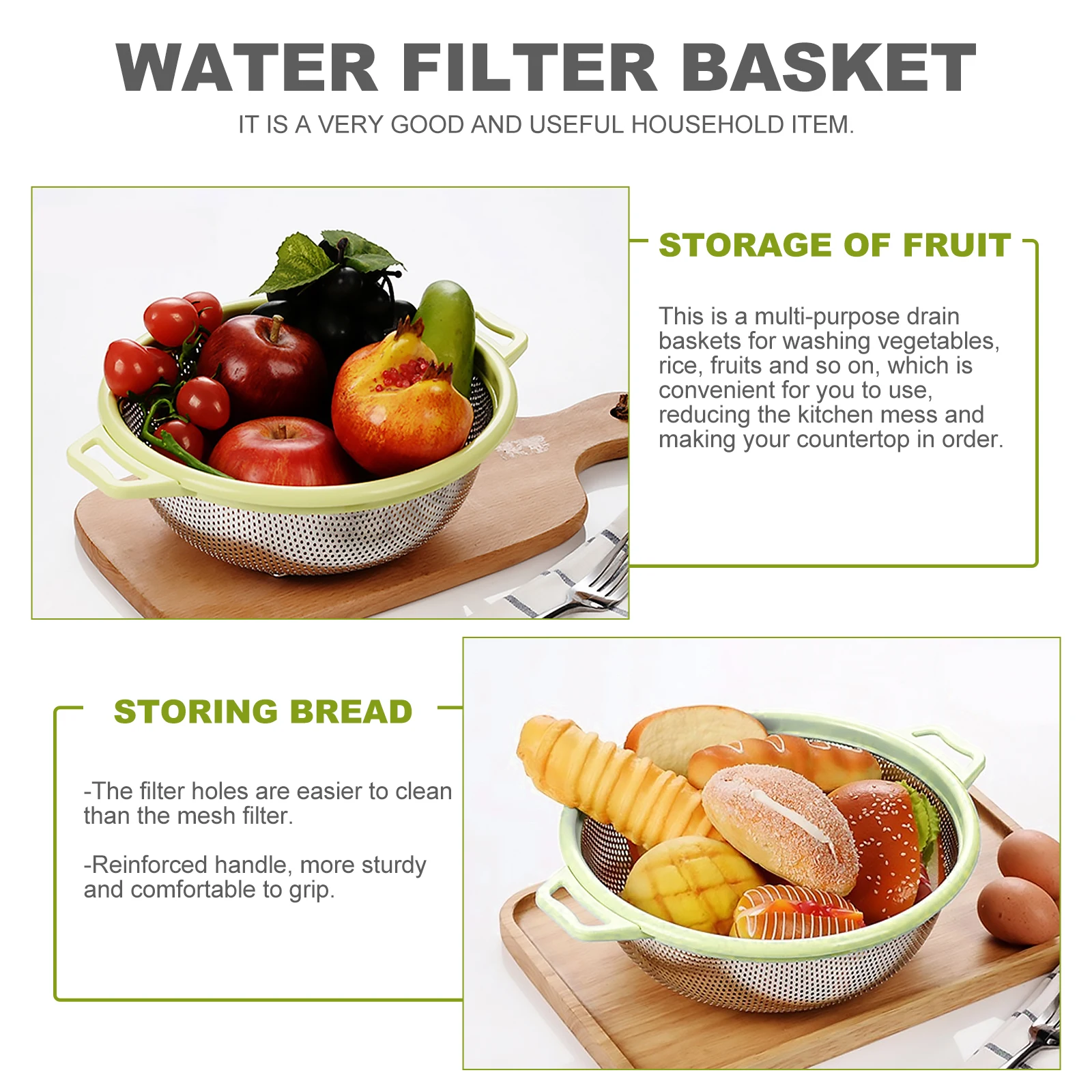 

Фильтр для мытья риса, сито, корзина, кухонный дуршлаг, ситечко для фруктов, чаша, фильтрация овощей