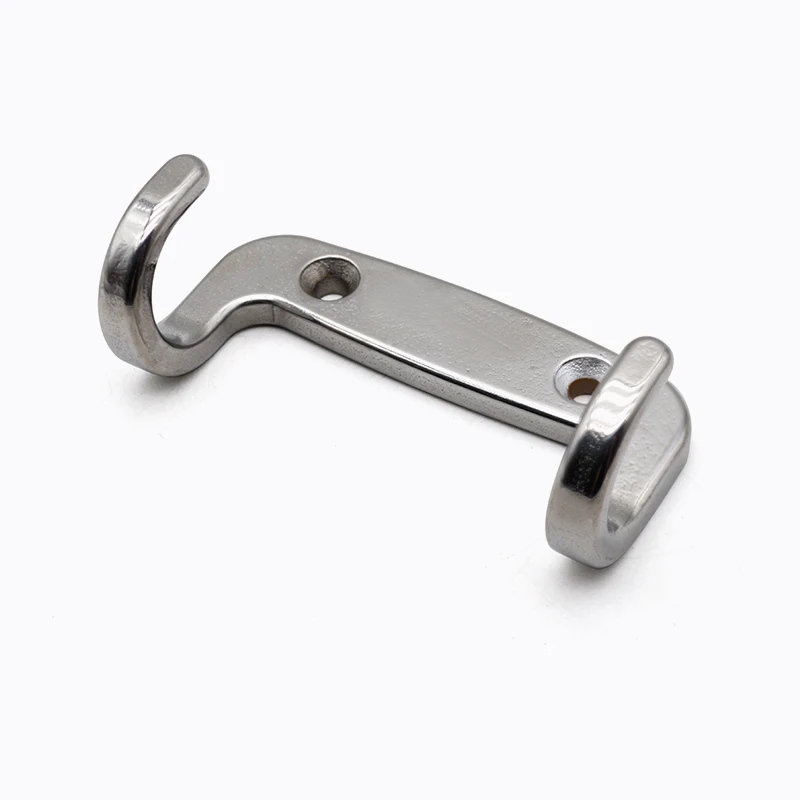 Household Double Forked Clothes Hanging Hook T-shaped Stainless Steel Wardrobe Shoe Cabinet Wall Cabinet Coat Hook