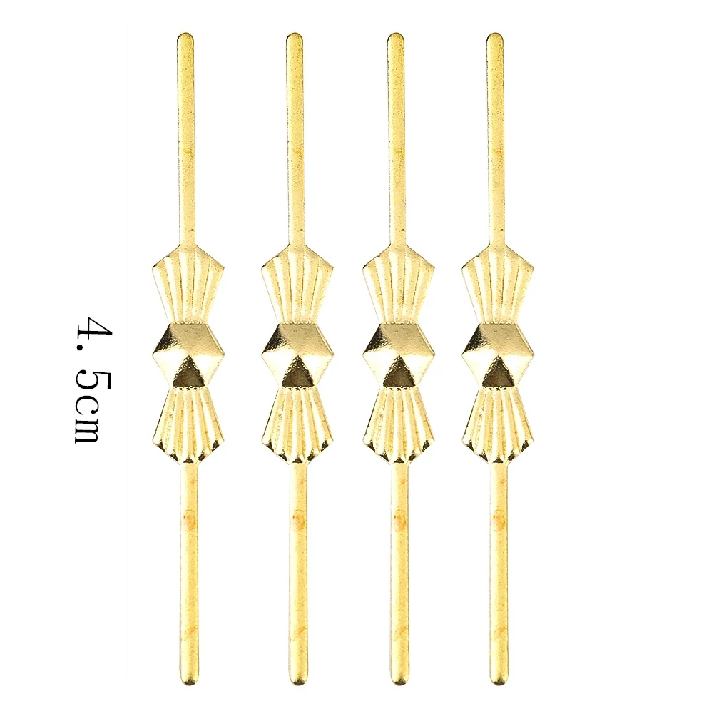 200PCS Chandelier Connectors Clips Bow Tie Pins Fastening Crystal Prism Beads Parts Clasp Buckle Hook Ceiling Light Replacement